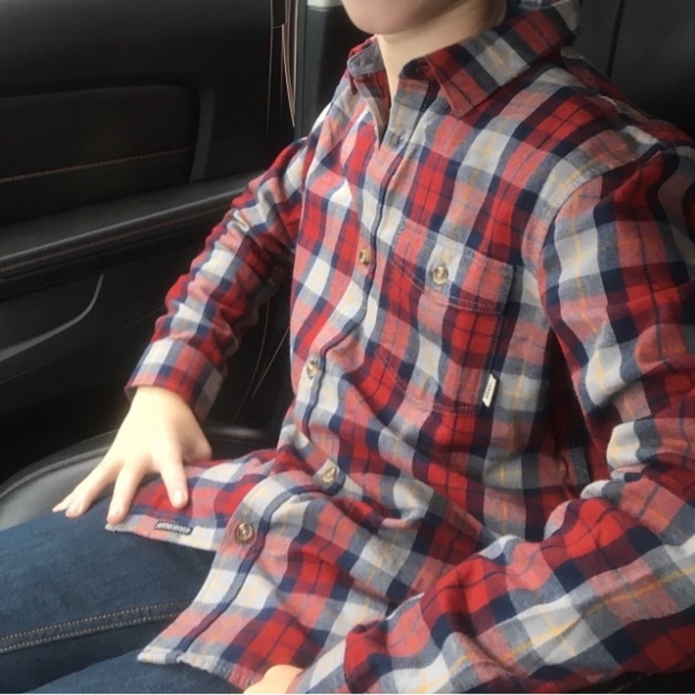 Vans Youth Large Flannel Button Down Shirt